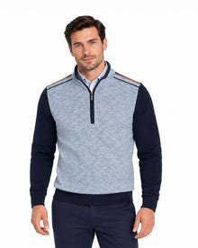 Daniel Grahame Half Zip Casual Sweater 78 - Navy