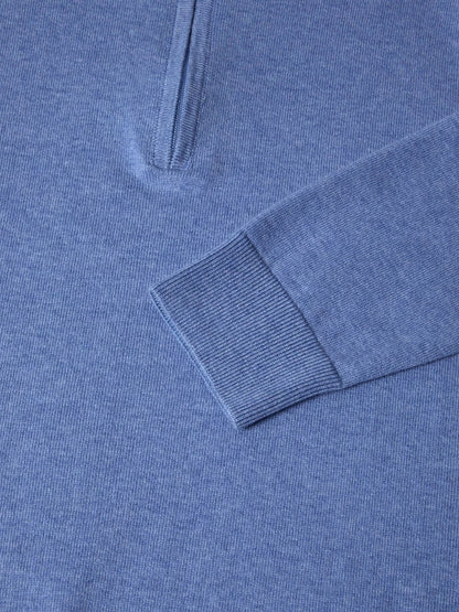 Daniel Grahame Half Zip Casual Sweater 22 - Blue