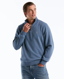 Original Penguin Sticker Pete Half Zip Sweatshirt - Copen Blue