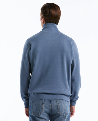 Original Penguin Sticker Pete Half Zip Sweatshirt - Copen Blue