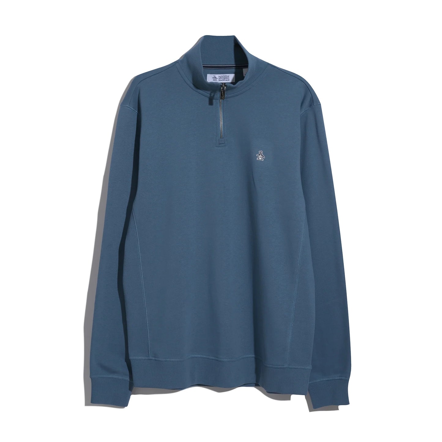 Original Penguin Sticker Pete Half Zip Sweatshirt - Copen Blue