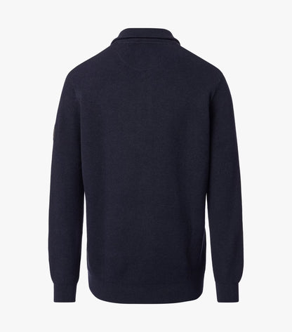 Casa Moda Knitted Half Zip Sweater 105 - Navy