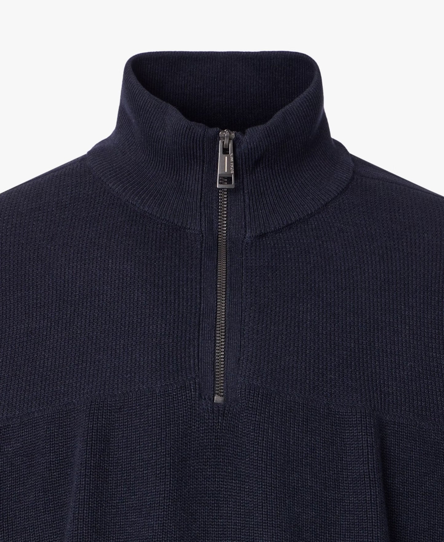 Casa Moda Knitted Half Zip Sweater 105 - Navy