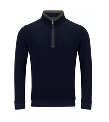 Daniel Grahame Half Zip Casual Sweater 78 - Navy