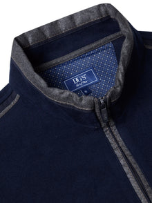 Daniel Grahame Half Zip Casual Sweater 78 - Navy