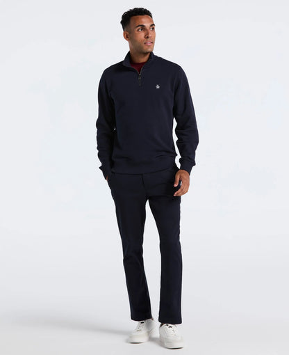 Original Penguin Sticker Pete Half Zip Sweatshirt - Dark Sapphire