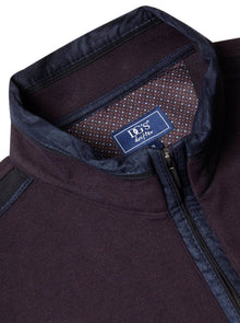 Daniel Grahame Half Zip Casual Sweater 77 - Dark Purple