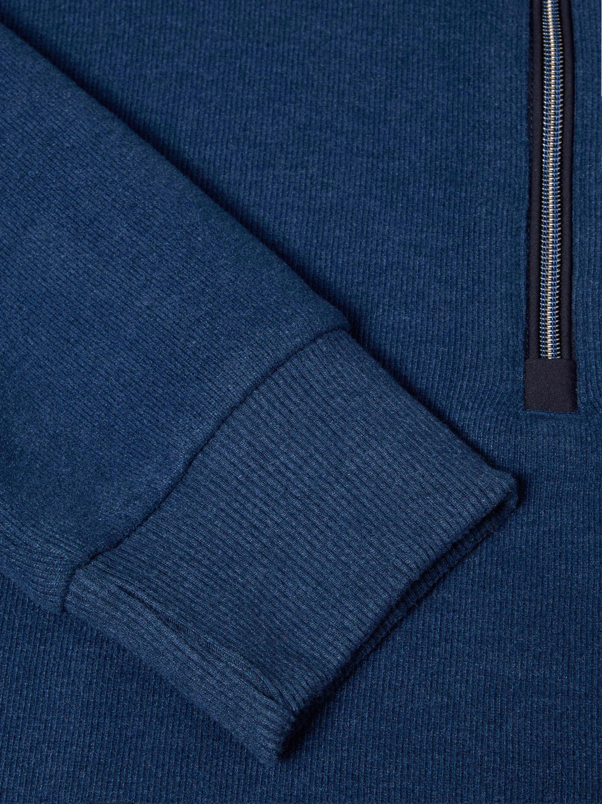 Daniel Grahame Half Zip Casual Sweater 25 - Blue
