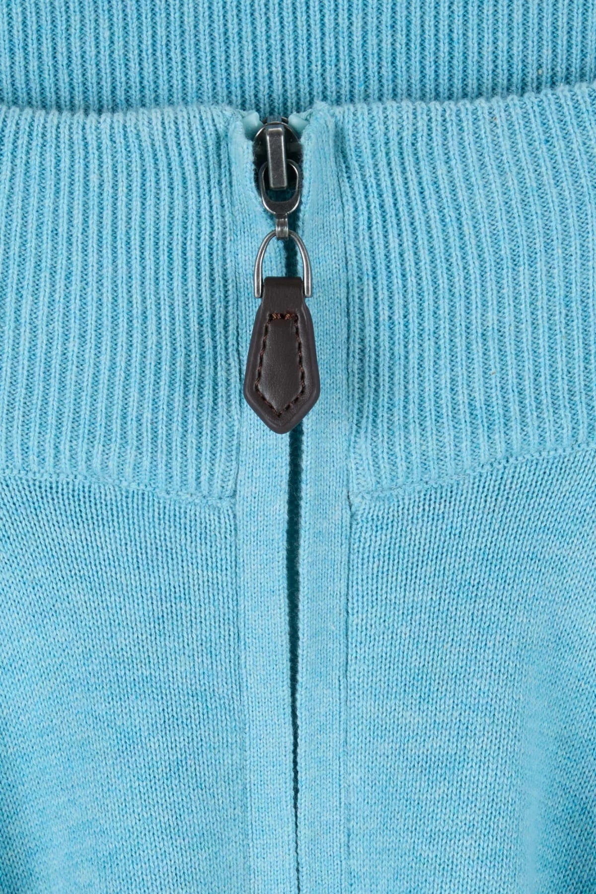 Gilded Gentlemen Harold Half Zip Sweater - Aqua