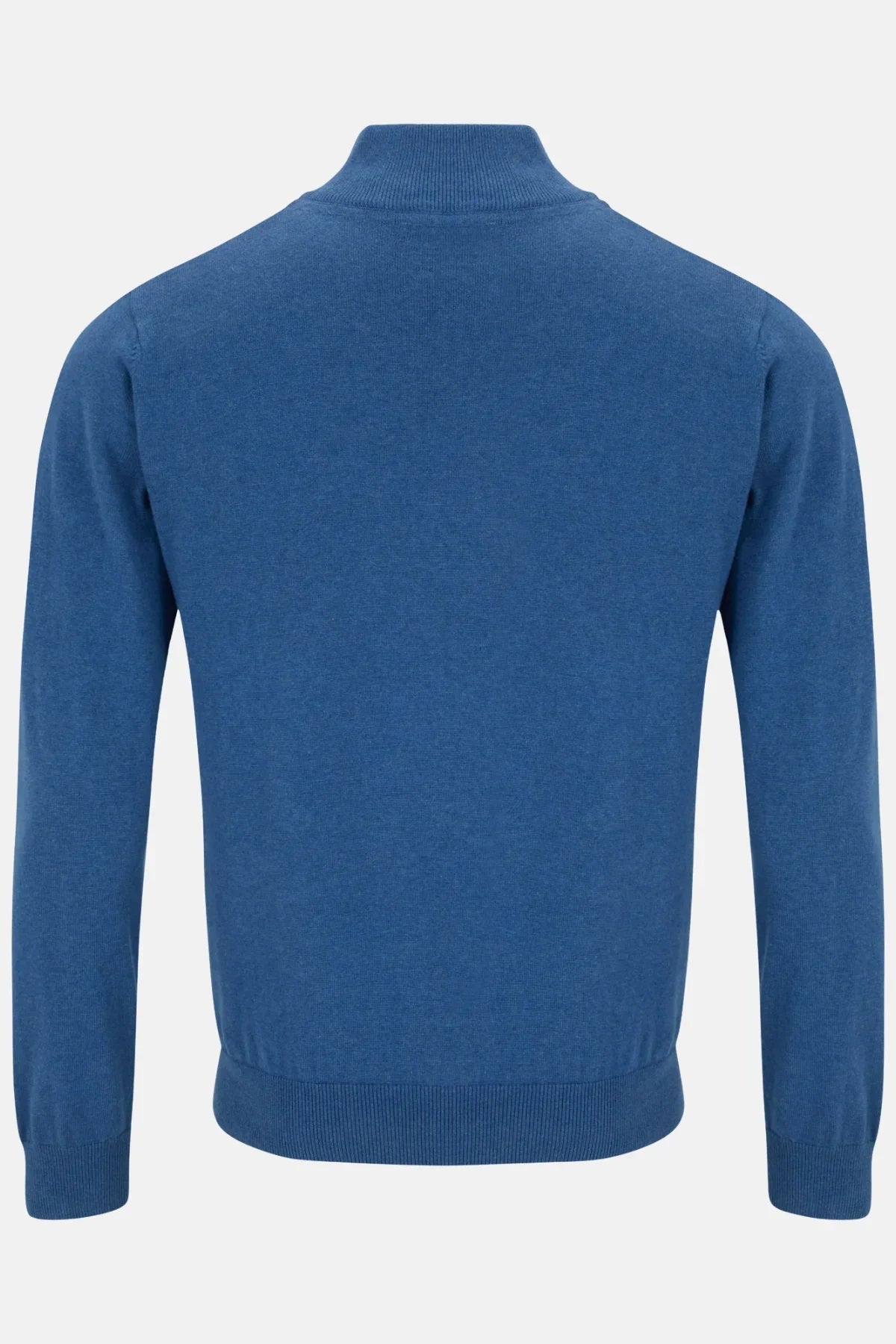 Gilded Gentlemen Harold Half Zip Sweater - Denim Ocean