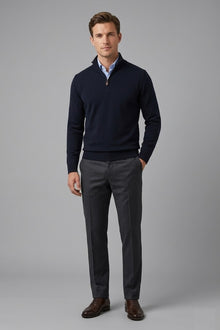 Gilded Gentlemen Harold Half Zip Sweater - Reed
