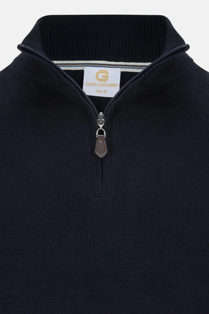 Gilded Gentlemen Harold Half Zip Sweater - Reed