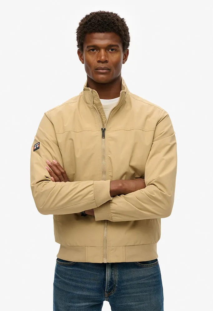 Superdry Nylon Harrington Jacket - Canyon Beige