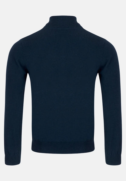 6th Sense Harry Half Zip Sweater - Indigo