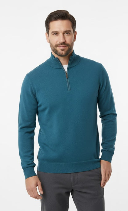 6th Sense Harry Half Zip Sweater - Midnight