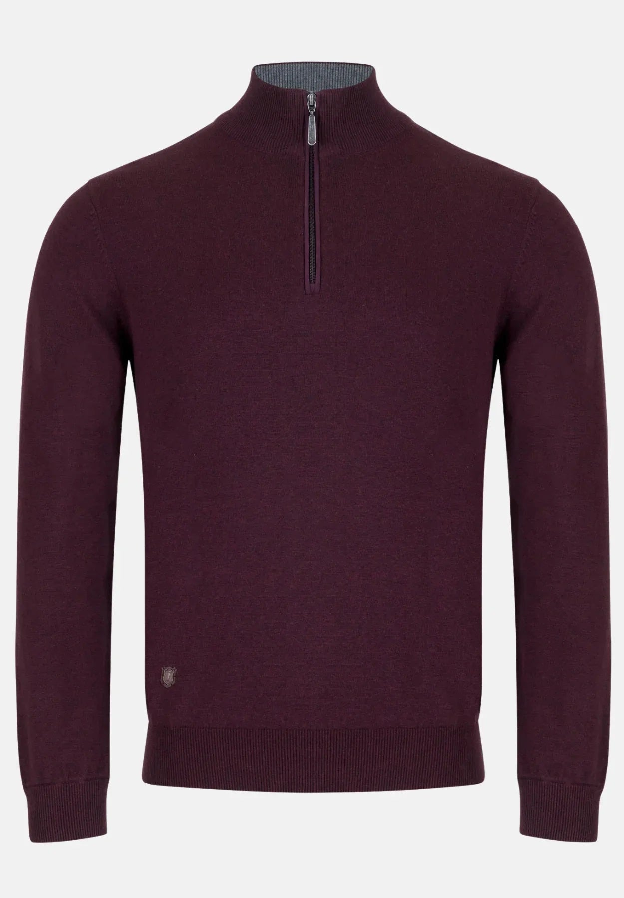 6th Sense Harry Half Zip Sweater - Port