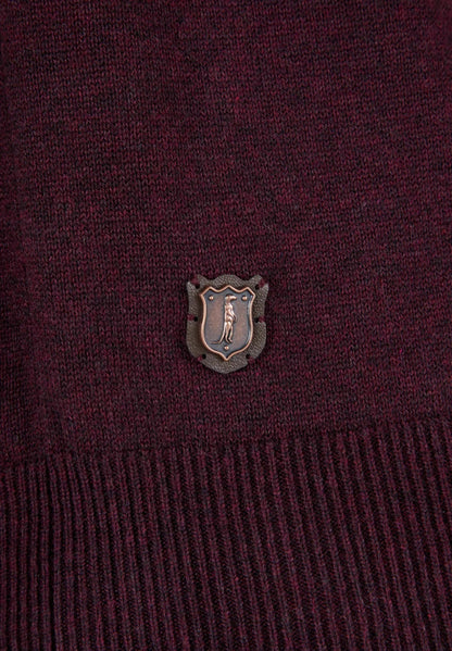 6th Sense Harry Half Zip Sweater - Port