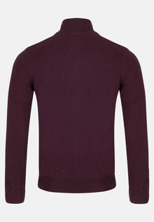 6th Sense Harry Half Zip Sweater - Port
