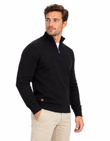 6th Sense Harry Half Zip Sweater - Reed