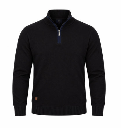 6th Sense Harry Half Zip Sweater - Reed