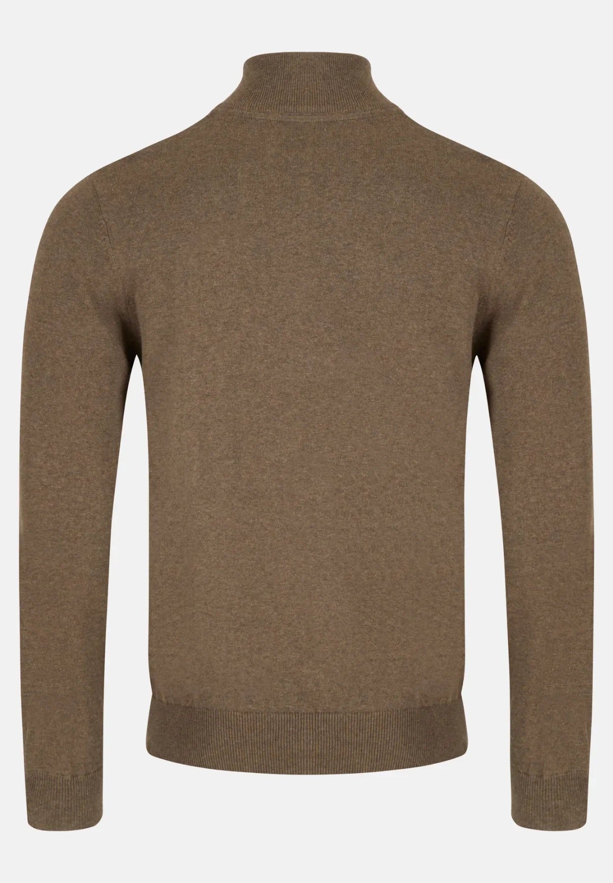 6th Sense Harry Half Zip Sweater - Chestnut