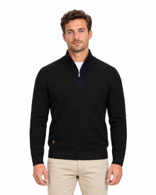 6th Sense Harry Half Zip Sweater - Reed