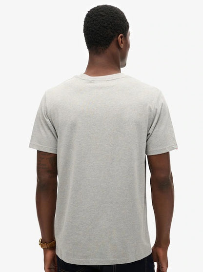Superdry Vintage Logo Heritage Relaxed T-Shirt - College Grey Marl