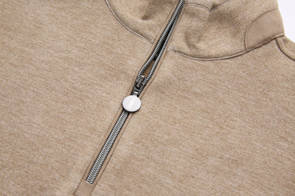 6th Sense Cloud Air Half Zip Sweatshirt - Taupe