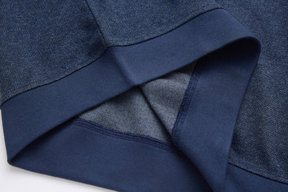 6th Sense Herringbone Half Zip Sweater - Eclipse