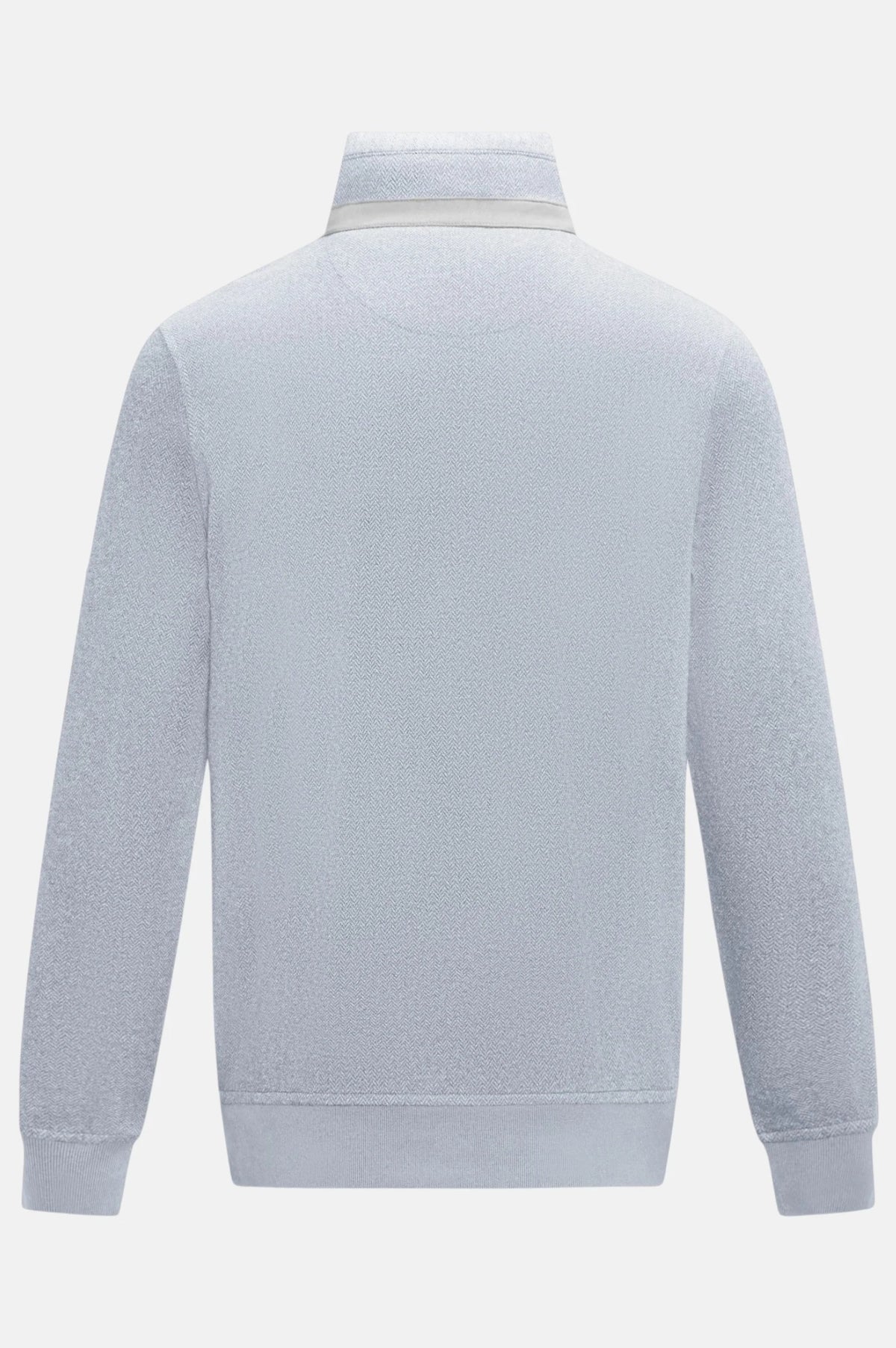 6th Sense Herringbone Half Zip Sweater - Grey