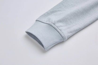 6th Sense Herringbone Half Zip Sweater - Grey