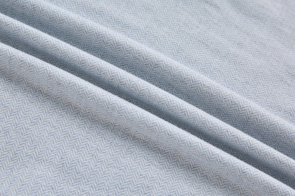 6th Sense Herringbone Half Zip Sweater - Grey