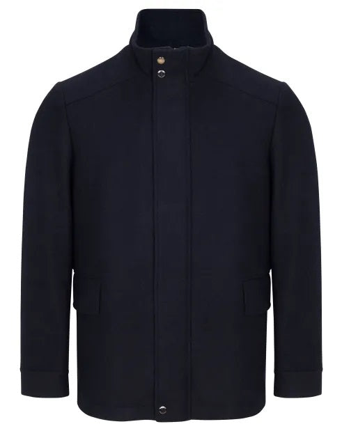 Daniel Grahame Holland Regular Fit Overcoat - Navy