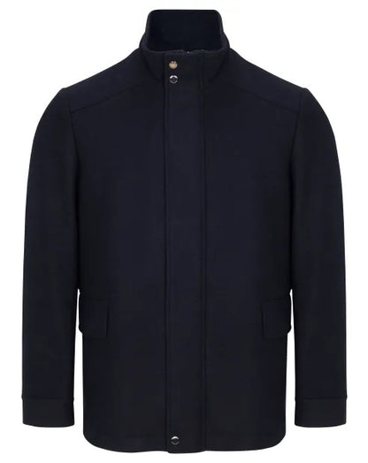 Daniel Grahame Holland Regular Fit Overcoat - Navy