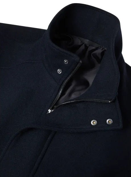 Daniel Grahame Holland Regular Fit Overcoat - Navy