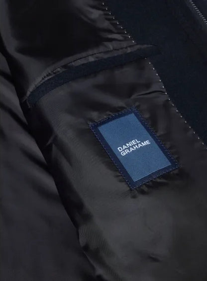 Daniel Grahame Holland Regular Fit Overcoat - Navy