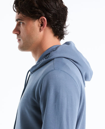 Original Penguin Sticker Pete Pullover Fleece Hoodie - Copen Blue