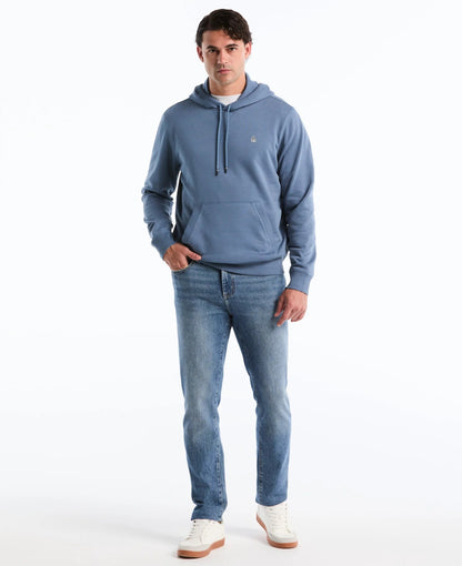 Original Penguin Sticker Pete Pullover Fleece Hoodie - Copen Blue