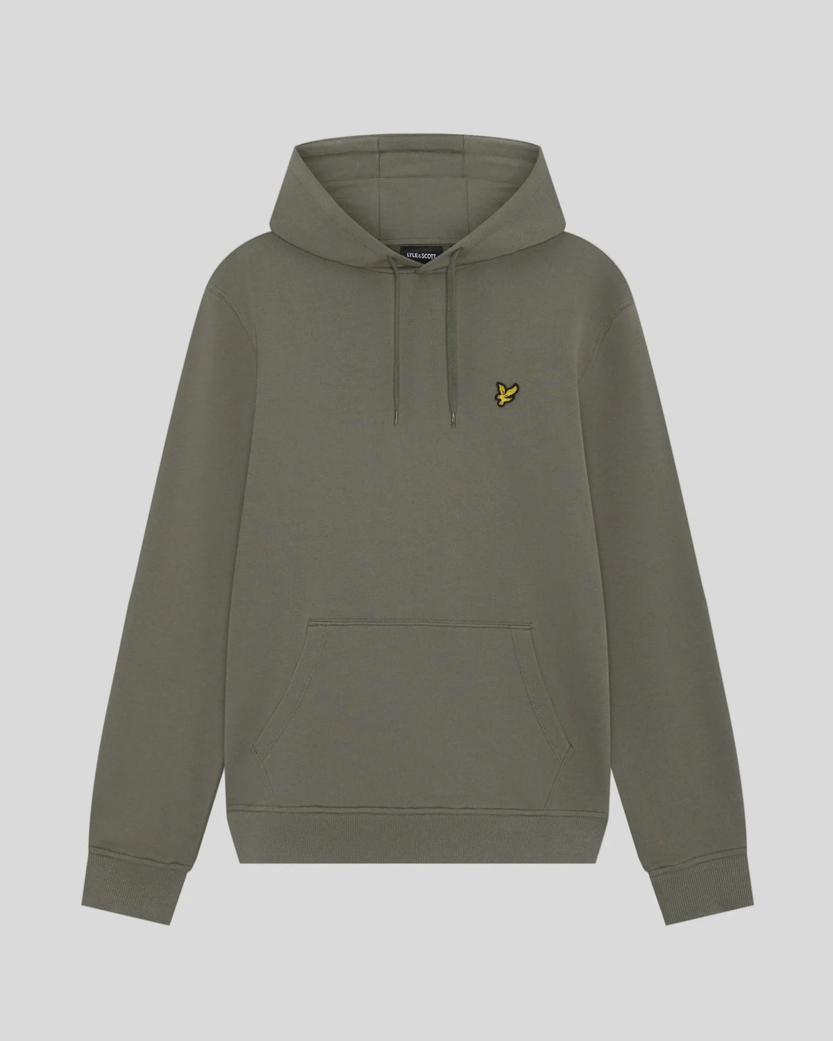 Lyle & Scott Loopback Cotton Hoodie - Khaki Ash