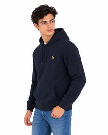 Lyle & Scott Loopback Cotton Hoodie - Dark Navy