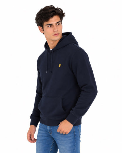 Lyle & Scott Loopback Cotton Hoodie - Dark Navy