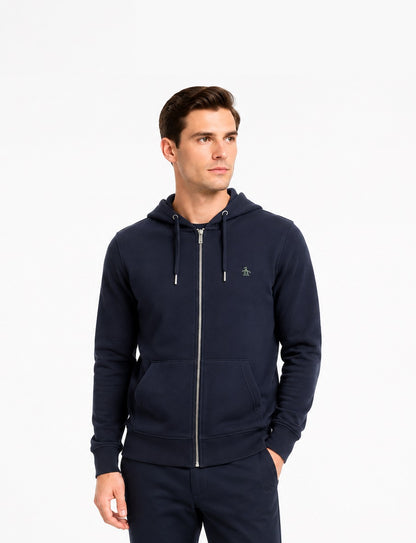 Original Penguin Full Zip Hoodie - Dark Sapphire
