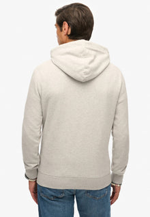 Superdry Vintage Logo Duo Classic Hoodie - Ice Grey Marl