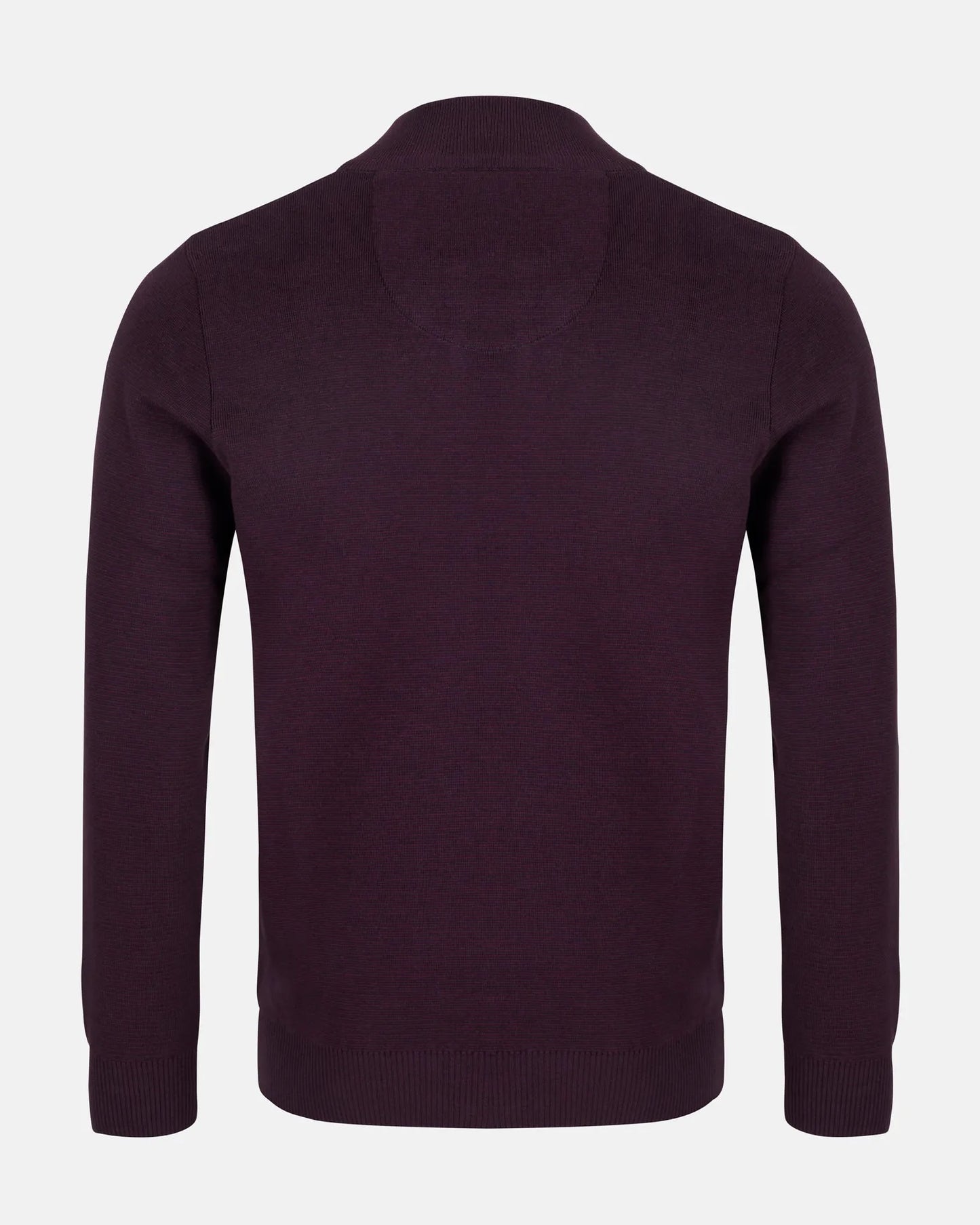 Andre Inch Half Zip Sweater - Burgundy