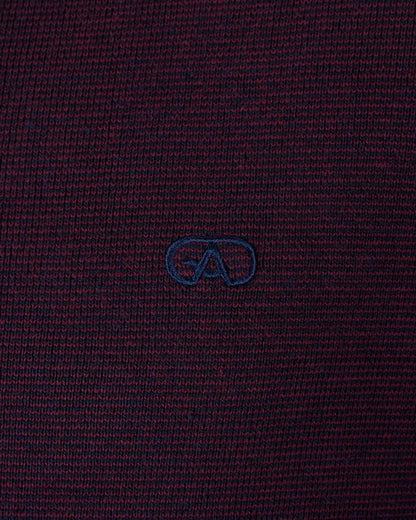 Andre Inch Half Zip Sweater - Burgundy