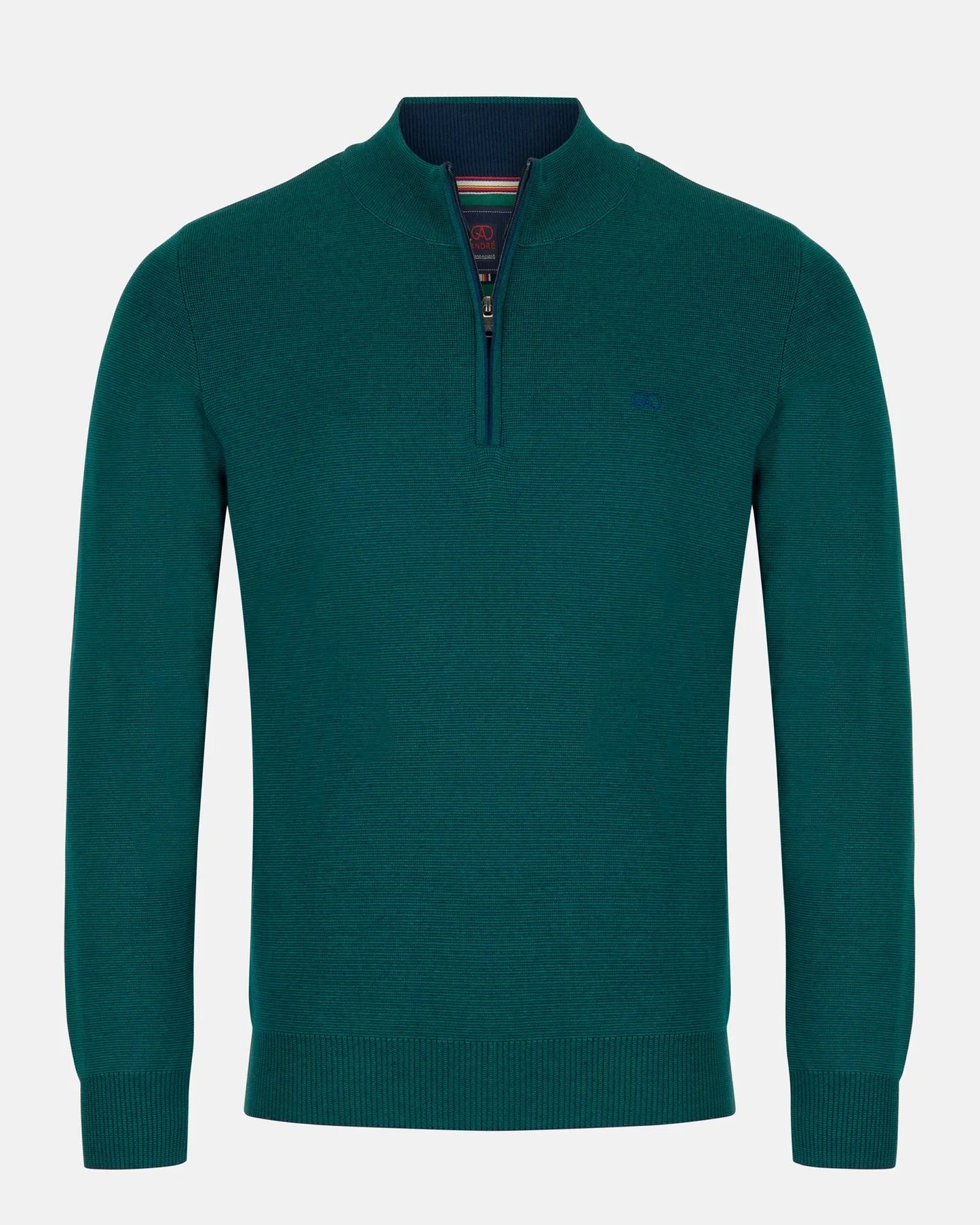 Andre Inch Half Zip Sweater - Forest