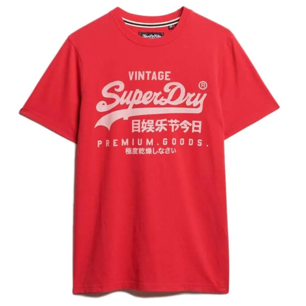 Superdry Vintage Logo Classic T-Shirt - Indiana Red