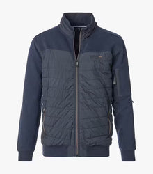 Casa Moda Full Zip Hybrid Jacket - Navy