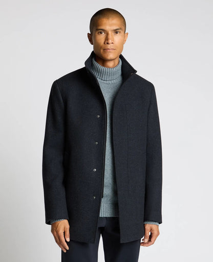 Remus Uomo Jacob Regular Fit Tailored Coat - Dark Blue