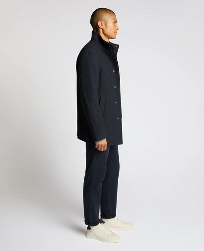 Remus Uomo Jacob Regular Fit Tailored Coat - Dark Blue